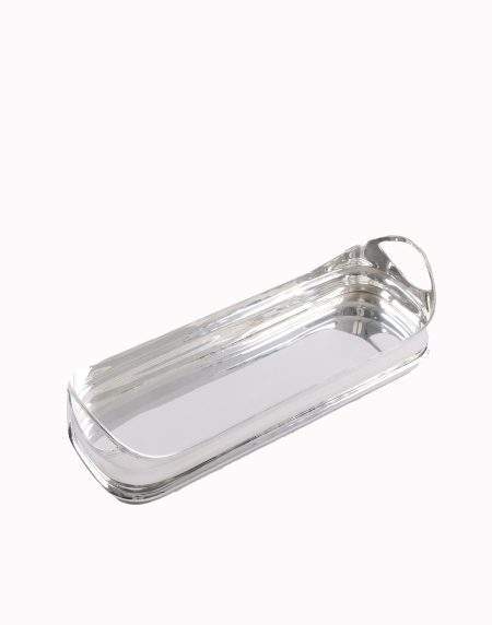 Rectangular Transparent Glass Tray