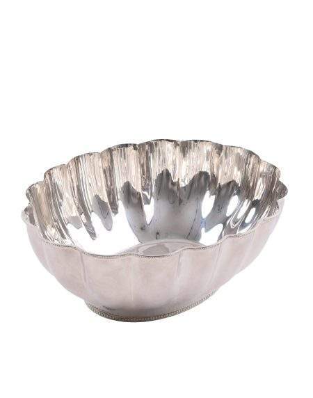 Scalloped Edge Silver Bowl