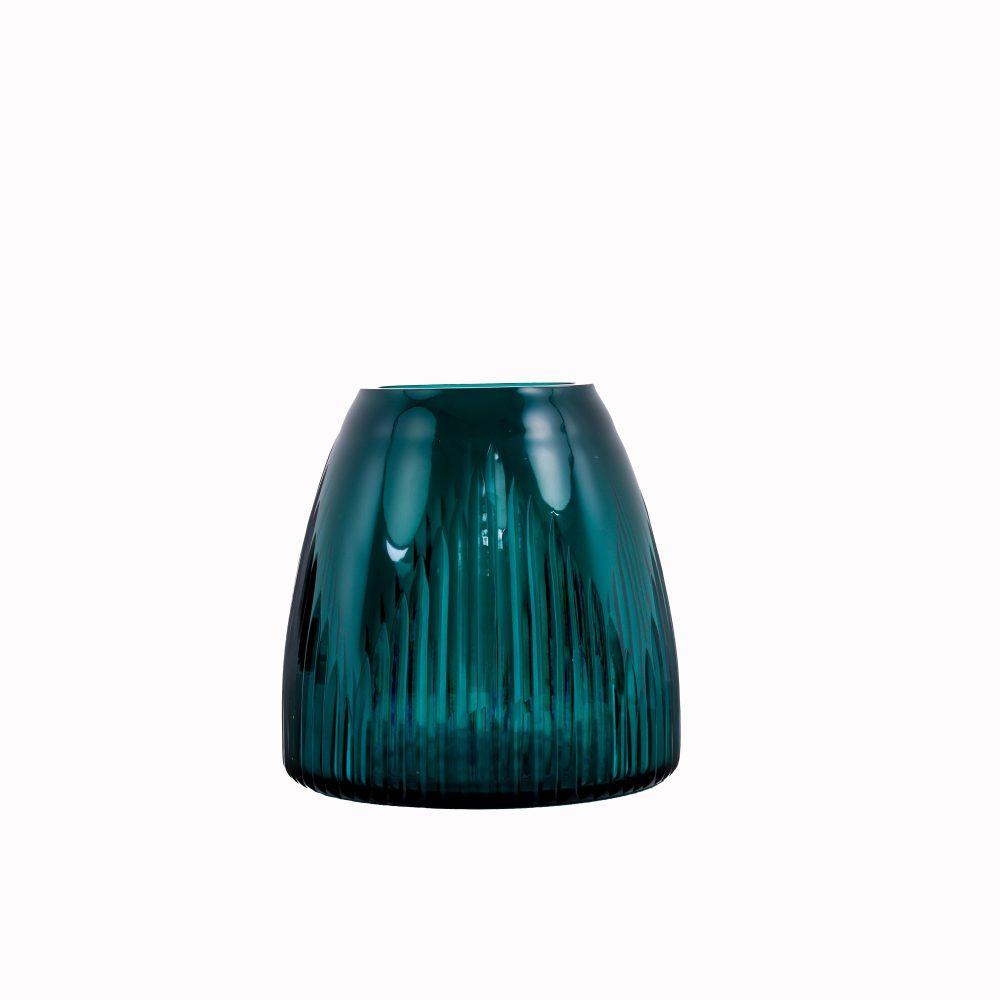 Teal Glass Decorative Bowl Bayanah Home