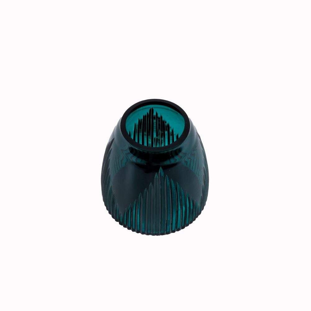 Teal Glass Decorative Bowl