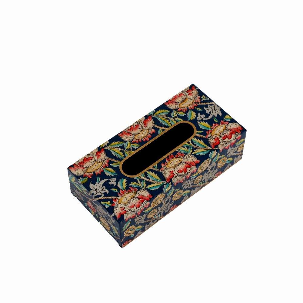 Floral Painted Tissue box