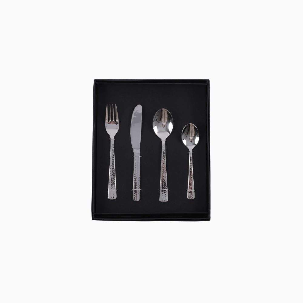 Cutlery Set of 4-Silver